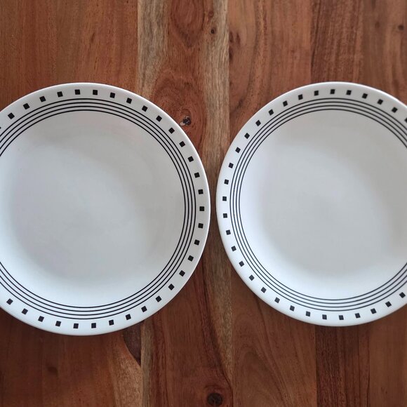 Corelle CITY BLOCK Dinner Plates 10.25” Set of 2 - Picture 1 of 6